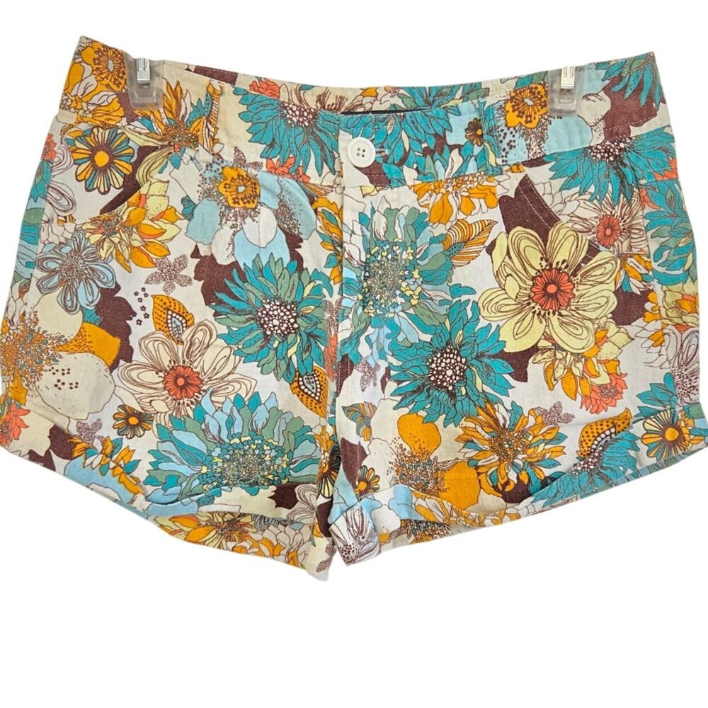 Y2K Retro Rivival Retro 70's Flower Power Indie Sleaze Cotton Short size 28